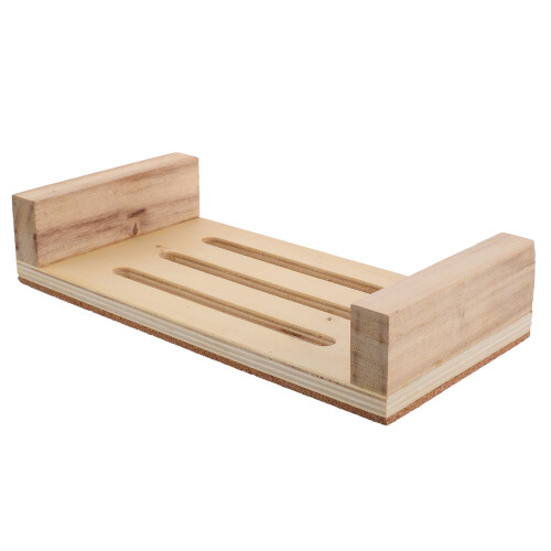 4Pièces Planche En Bois Beige Pour Exposer Modeler Spécimens DIY