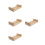 4Pièces Planche En Bois Beige Pour Exposer Modeler Spécimens DIY 8