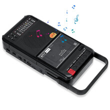 Portable Cassette Players, Boombox Portable Retro Cassette Tape Player, Supports SD/MMC/USB/Cassette Playback, AM/FM/SW Bands Radio,HiFi Sound Quali