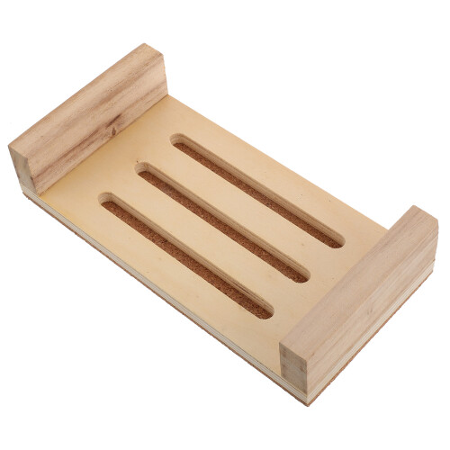 4Pièces Planche En Bois Beige Pour Exposer Modeler Spécimens DIY 1