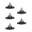 5Pièces Bloc De Distribution Électrique 8 Voies Noir Pour Bateau 8