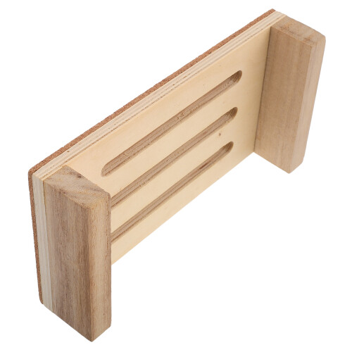 4Pièces Planche En Bois Beige Pour Exposer Modeler Spécimens DIY 2