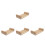 4Pièces Planche En Bois Beige Pour Exposer Modeler Spécimens DIY 6