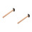 2Pièces Marteaux Texturants En Fer Avec Manche Bois Pour Bijouterie 3