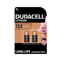 2x Duracell 123 Lithium Batteries (1 Blister Pack of 2 Batteries) 2 Batteries (C