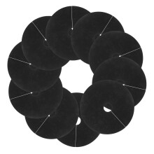 20Pcs Tree Root Protector Non Woven Breathable Mulch Ring for Gardens