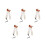 5Pièces Guitare Peluche Chien 3D Doux Ajustable 5