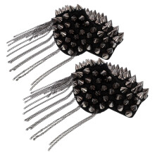 5Paires Épaulettes Rivets Clous Multi Couleurs Style Vintage