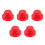 5Pcs Durable Red Rubber Suction Cup Handles for Sound Bowls 5