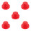 5Pcs Durable Red Rubber Suction Cup Handles for Sound Bowls 9