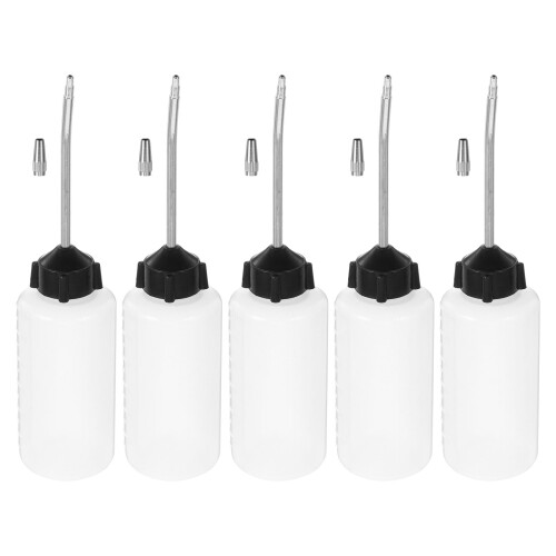 10Pcs Sewing Machine Oil Storage Bottles with Screw Cap and Needle Tip