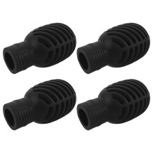 12Pcs Silicone Drumstick Dampeners Black Drum Mute Pads for Students