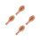 4Pcs Solid Wood Steamed Bun Mold Tool Light Brown for Kitchen Baking 9