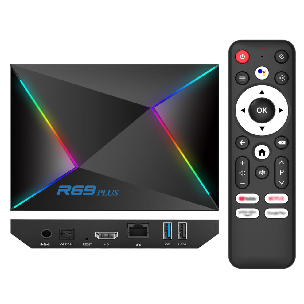 Android 14 Tv Box 2025, Android Tv Box 14.0 4Gb Ram 64Gb Rom 1000M Ethernet Smart Tv Box 4K 8K Wifi6 R69 Plus Tv Box Android 14 H728 Octa-Core Androi 5006715695567
