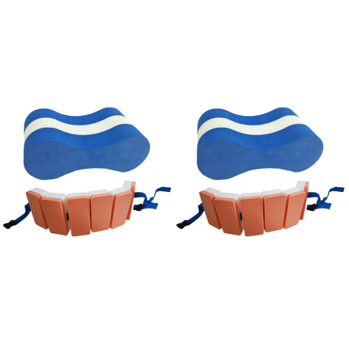 4Pcs Swimming Float Kickboard Brown Blue Eva Foam Beginner Swim Aid 1