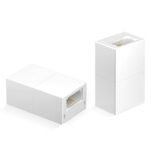 Uvital BT 6P4C Inline Coupler, RJ11 Female to Female Cable Extender, Used for the Connection of BT Equipment, Extend the Telephone Cable