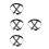 4Pcs Breathable Plastic Hard Hat Accessory with Universal Fit 6