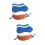 4Pcs Swimming Float Kickboard Brown Blue Eva Foam Beginner Swim Aid 7
