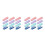 24Pcs Portable Sliding Retractable Pencil Erasers Soft Tpe ABS Office 6