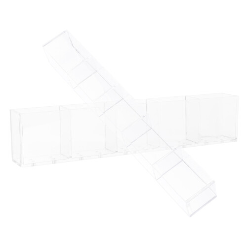 3Sets Wall Mounted Transparent Straw Dispenser for Kitchen Cabinet 2