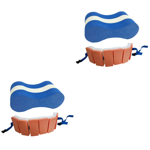 4Pcs Swimming Float Kickboard Brown Blue Eva Foam Beginner Swim Aid 2