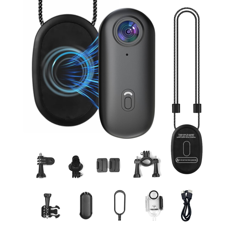 Sueirn Body Camera 1080P, Wifi Action Camera, Mini Body Cameras With Audio And Video, Pov Camera With App Cotrol, Wearable Worn Body Cam With Waterpro 9344448441744