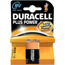 * DURACELL ALKALINE MN1604/6LR 61 9V BATTERY SIZE:6F22 RX22 006P PP3 9V DURACELL
