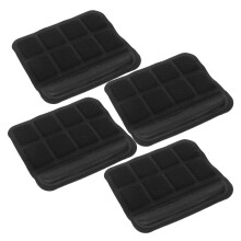 8St Sporthelm Kinnpads Zwart Schuim - Ademend En Comfortabel Voor Ride