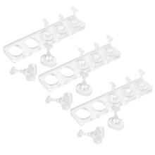 3Sets Transparant Acryl Nagelhouder Voor Oefenen & Salon Display