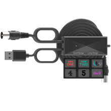 TV Booster Aerial Amplifier for Indoor Aerial and Antenna, USB Powered Signal Booster with Short and Long Distance Switch, Improved Reception Stabili