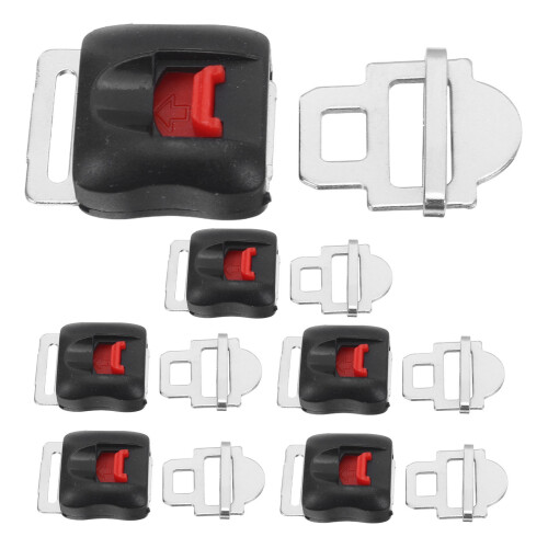24Pcs Durable Strap Buckle Quick Release Plastic Metal Clips 2