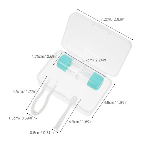 3Sets Compacte Lensopslagset Met Zuigtool En Steriele Plastic Doos 2