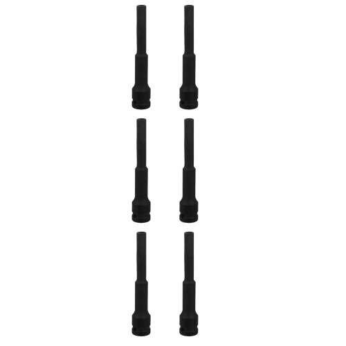 6Pcs Durable Lug Nut Removal Kit with Precision Grip Black Steel 2
