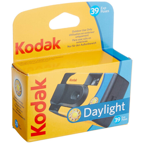 Kodak Kodak SUC Daylight 39 800ISO Disposable Analog Camera, Yellow/Blue 1