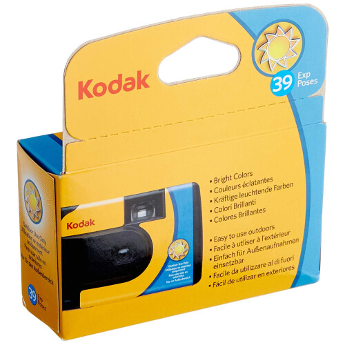 Kodak Kodak SUC Daylight 39 800ISO Disposable Analog Camera, Yellow/Blue 2