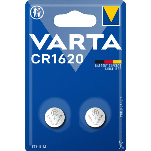 Varta Varta CR1620 Lithium Battery Pack of 2