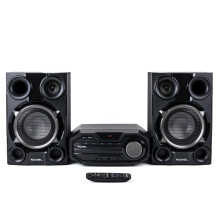 Roxel Road CD Player Mini Hi-Fi System, 100W Speakers, BT Streaming, USB MP3 Playback, FM Radio, CD/CD-R/RW Compatible, AUX-In, Headphone Socket, Rem