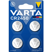 Varta Button Battery CR 2450 3 V 4 Pieces Varta Lithium Coin CR2450 Blister 4