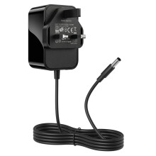 12V2A Power Supply Adapter, AC 100-240V 50/60Hz To DC 12V 24W Converter Charger, 5.5mm x 2.1mm UK Plug For LED Strip Lights, CCTV Camera, Audio/Video