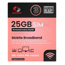 Three 25GB Data SIM - Uncapped 5G - Preloaded MONT