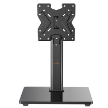Perlegear Swivel Universal TV Stand/Base - Table Top TV Stand for 19-43 inch LCD LED TVs/Monitor/PC up to 20kg - Height Adjustable TV Mount Stand wit