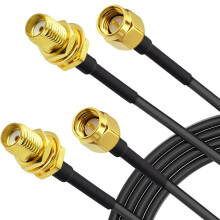 Superbat SMA WiFi Antenna Extension Cable 3m,2Pcs Male to Female RG174 Coaxial Cable 50ohm for 4G LTE Router, Gateway Modem, PCIe Network Card, RTL-S