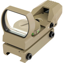 Feyachi Red Dot Sight Reflex Sight Green & Red Adjustable Reticle (4 Styles) Riflescope with 20mm/22mm Weaver/Picatinny Rail Mount and Cover for Hunti
