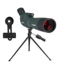 Svbony SV28PLUS 20-60x60mm Spotting Scope, BAK4 FMC Lens Waterproof Fogproof Angled Scope with Tripod, Spotter Scopes with Phone Adapter Bag, for Bir