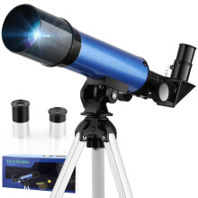 Kids Telescope with Bright Clear Optics, Beginner Refractor for Moon Viewing, Tripod Included