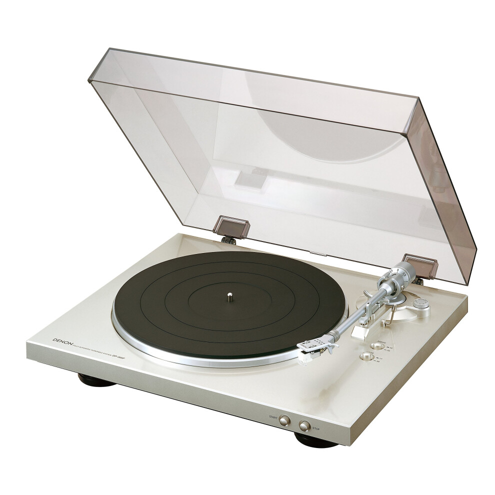 Denon Dp-300F Turntable, Silver