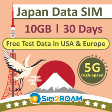 Japan Data ONLY Sim Card 30 Days | 10GB of 5G/4G L