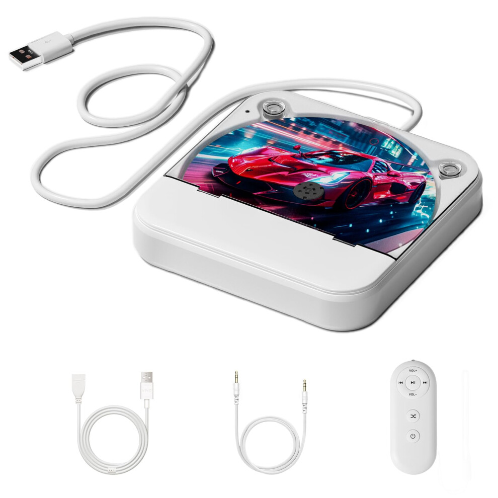 Skyans Cd Player For Car, External Usb Aux Disc Drive Plug & Play For Vehicles Without Built-In Player, Portable Cd Player For Car Stereo, Laptop & S 5006677130397