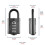 Squire Squire Combination Padlock CP60 – 60mm 5-Wheel Combination Padlock (Black) – Re-Codable Push Button Lock – Ideal for Site Lockers 5