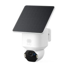 eufy Security SoloCam E42, 4K Solar Security Camera Outdoor Wireless,HomeBase S380 Compatible, AI Motion Tracking,Strobe Light,Pan & Tilt, Facial Reco